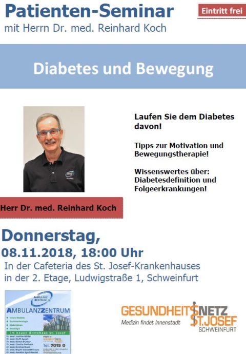 Patientenseminar Diabetes und Bewegung @ Schweinfurt | Bayern | Deutschland